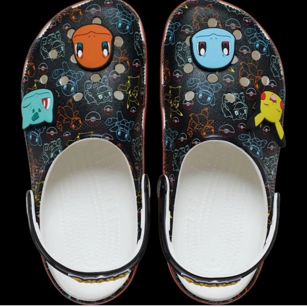 Crocs x Pokemon "Pokemon Starters" Classic Clog 211343-90H Men 10 /Woman 12 NWB - Picture 2 of 4